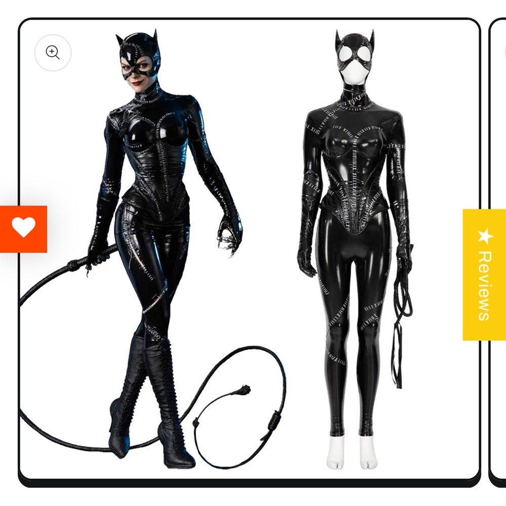 Batman Returns (1992) Catwoman Selina Kyle Cosplay Costume
